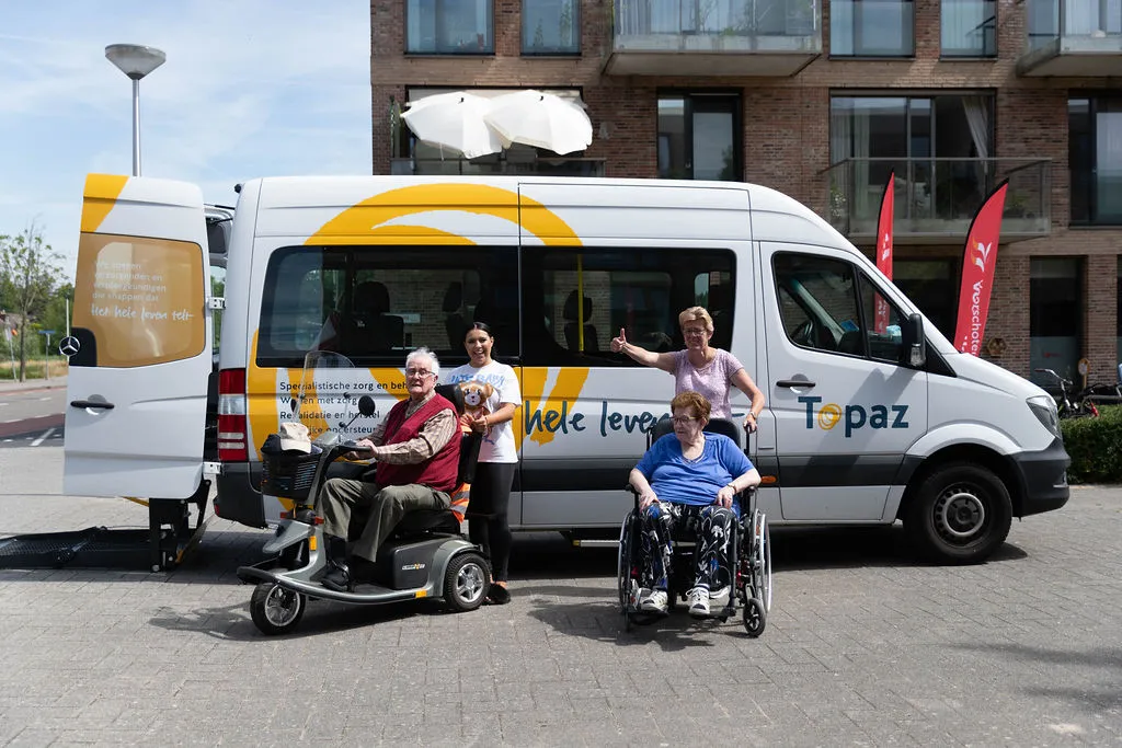 Vrijwillige chauffeurs bij Topaz